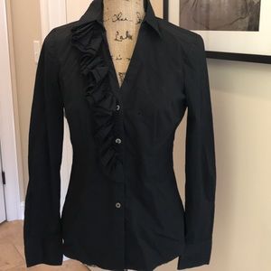 Black limited size small button up shirt
